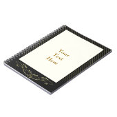 Elegant Gold Stripes Wedding Notitieboek (Linkerzijde)