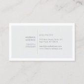 ELEGANT GOLD SUN LOGO op LICHTGRIJS Visitekaartje (Achterkant)