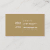 ELEGANT GOLD SUN LOGO op WIT II Visitekaartje (Achterkant)