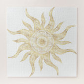 Elegant Gold Sun Mandala Design Legpuzzel (Horizontaal)
