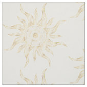 Elegant Gold Sun Mandala Design Stof (Swatch)