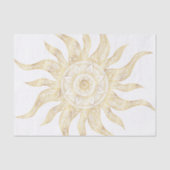 Elegant Gold Sun Mandala Design Tissuepapier (Voorkant)