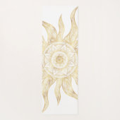 Elegant Gold Sun Mandala Design Yogamat (Achterkant)