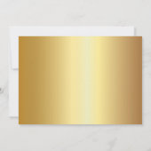 Elegant Gold Sunflower Save the Date (Achterkant)