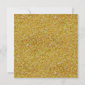 Elegant Gold Sweet 16 Faux Glitter Invite Kaart (Achterkant)