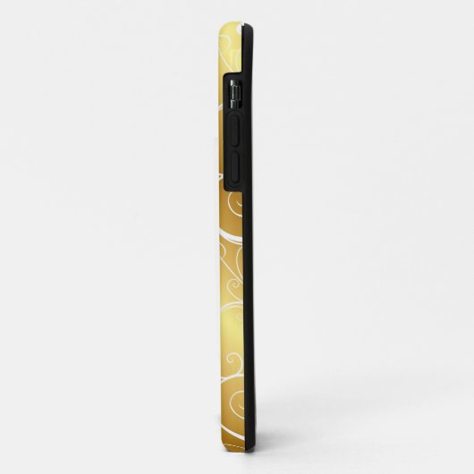 Elegant Gold Swirl iPhone Case (Achterkant/links)