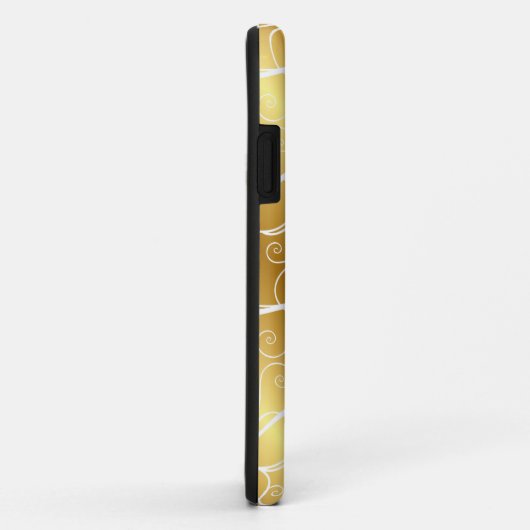 Elegant Gold Swirl iPhone Case (Achterkant/rechts)
