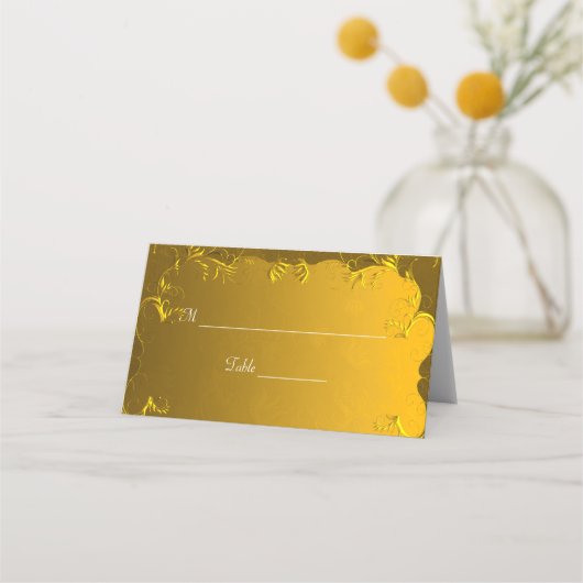 Elegant Gold Table Place Card Plaatskaartje (Voorkant)