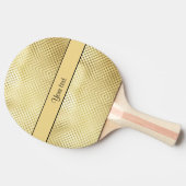 Elegant Gold Tafeltennisbatje (Zijkant)