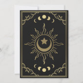 Elegant Gold Tarot Kaart Wedding Photo Card (Achterkant)