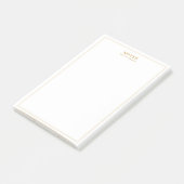 Elegant Gold-tekst Post-it® Notes (Schuin)