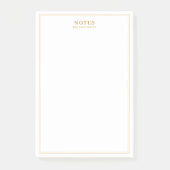 Elegant Gold-tekst Post-it® Notes (Voorkant)