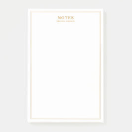 Elegant Gold-tekst Post-it® Notes
