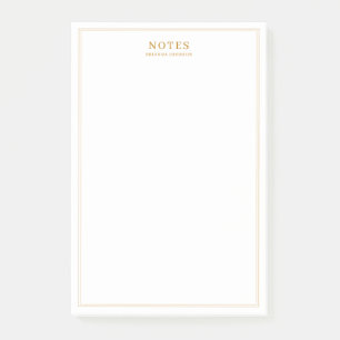 Elegant Gold-tekst Post-it® Notes