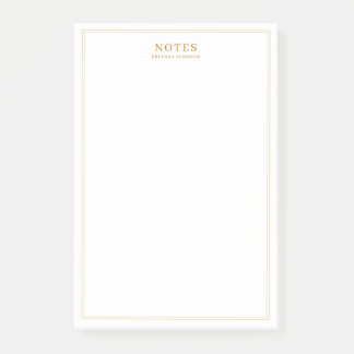 Elegant Gold-tekst Post-it® Notes