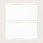Elegant Gold Text Modern Professional Simple Plain Visitekaartje (Binnenkant ongevouwen)