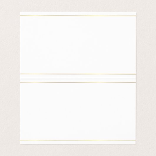 Elegant Gold Text Modern Professional Simple Plain Visitekaartje (Binnenkant ongevouwen)