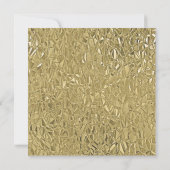 Elegant Gold Texture Black Border Monogram Name  Notitiekaartje (Achterkant)