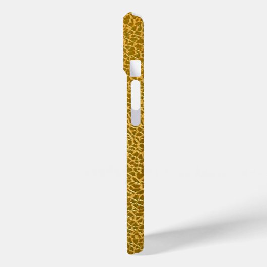 Elegant Gold Texture Protective Case-Mate iPhone Case (Achterkant / Links)
