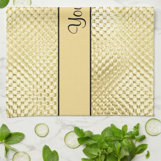 Elegant Gold Theedoek (Gevouwen)