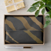 Elegant Gold Tiger Tissuepapier (Geschenk)