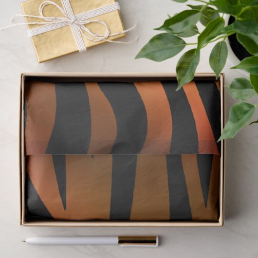 Elegant Gold Tiger Tissuepapier (Geschenk)