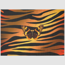 Elegant Gold Tiger Tissuepapier