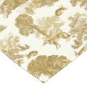 Elegant  Gold Toile Deer Fox Woodland Tafelkleed (Gekanteld)