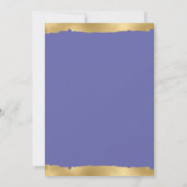 Elegant Gold Torn Edge Zeer Peri Wedding Kaart (Achterkant)
