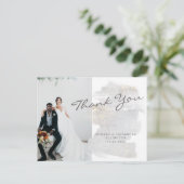 Elegant Gold-Touch Silver-Grey Wedding Hartelijk d Briefkaart (Staand voorkant)