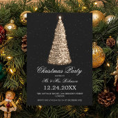 Elegant Gold Tree Black Kaart