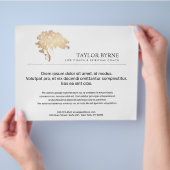 Elegant Gold Tree Logo Flyer (Hand)