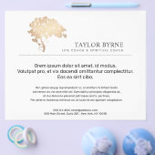 Elegant Gold Tree Logo Flyer (Enkel)