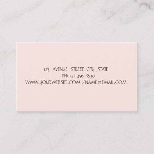 Elegant Gold Tree Lotus Yoga Opal Visitekaartje (Achterkant)