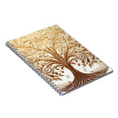 Elegant Gold Tree of Life Spiritual Celebration Notitieboek (Rechterzijde)