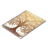 Elegant Gold Tree of Life Spiritual Celebration Notitieboek (Linkerzijde)