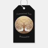 Elegant Gold Tree of Life Spiritual Zen Customize Cadeaulabel (Voorkant)