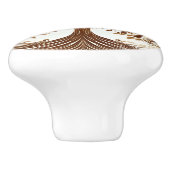 Elegant Gold Tree of Life Spiritual Zen Keramische Knop (Zijkant)