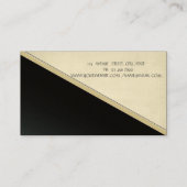 Elegant Gold Tree Silhouette, Yoga Visitekaartje (Achterkant)