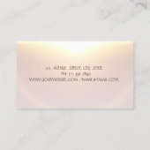 Elegant Gold Tree Women Silhouette Yoga Visitekaartje (Achterkant)