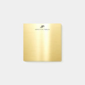 Elegant Gold Trendy Sjabloon Moderne Professional Post-it® Notes (Voorkant)
