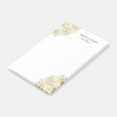 Elegant Gold Tribal Mandala Lace Design Post-it® Notes (Schuin)