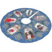 Elegant Gold Trim-serie kerstfoto's collage Kerstboom Rok (Gekanteld)