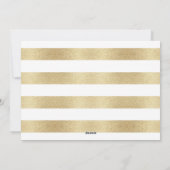 Elegant Gold Typografie Fotokerstkaart Feestdagenkaart (Achterkant)