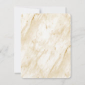 Elegant Gold Typografie met Marble Back Photo Save The Date (Achterkant)