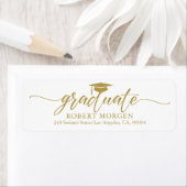 Elegant Gold Typografie op witte achtergrond Etiket (Insitu)