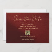Elegant Gold Typography Script Save The Date (Voorkant)