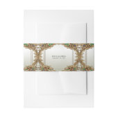 Elegant Gold  Uitnodigingen Wikkel (Voorkant Voorbeeld)