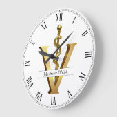 Elegant Gold V Diergeneeskunde Dierenarts Asclepiu Grote Klok (Hoek)