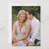 Elegant Gold Victorian Floral Photo Wedding Kaart (Achterkant)